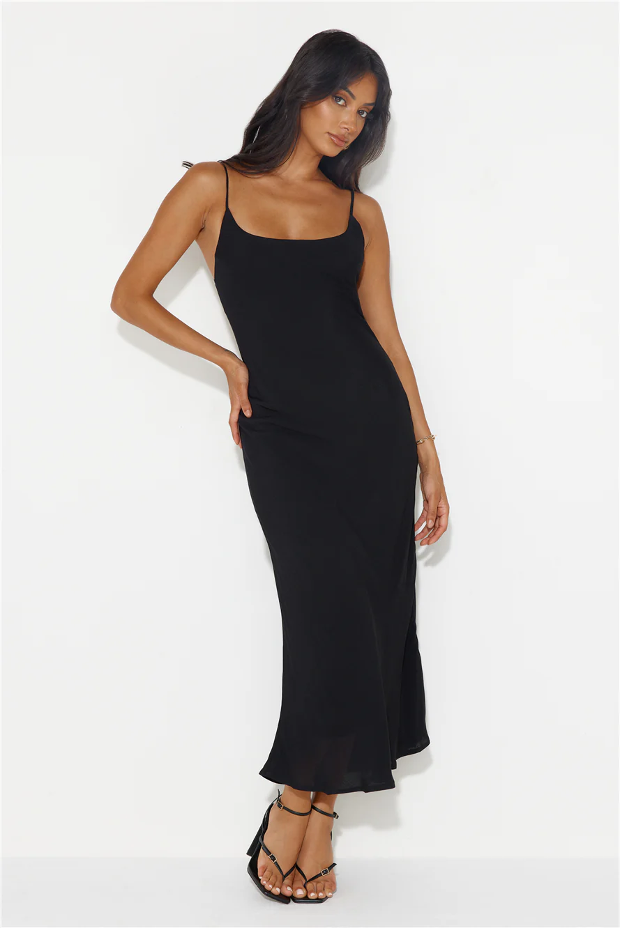 Proud Eyes Maxi Dress Black