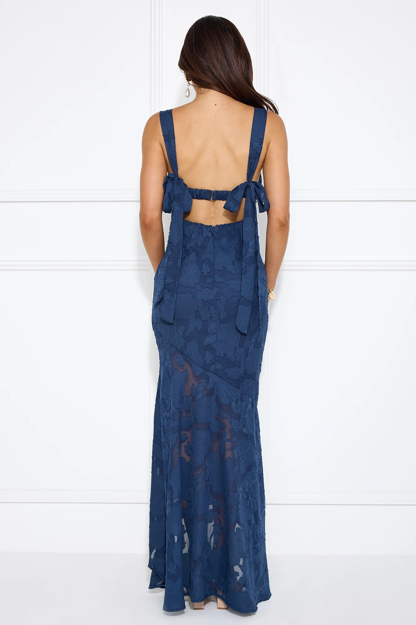 Enchanted Empire Maxi Dress Navy
