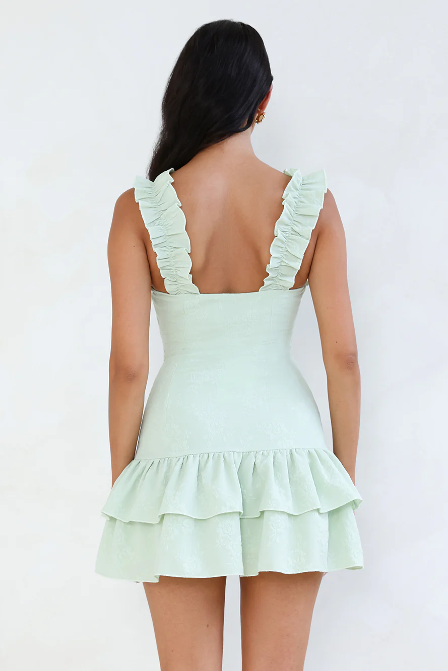 Your Wildflower Mini Dress Sage
