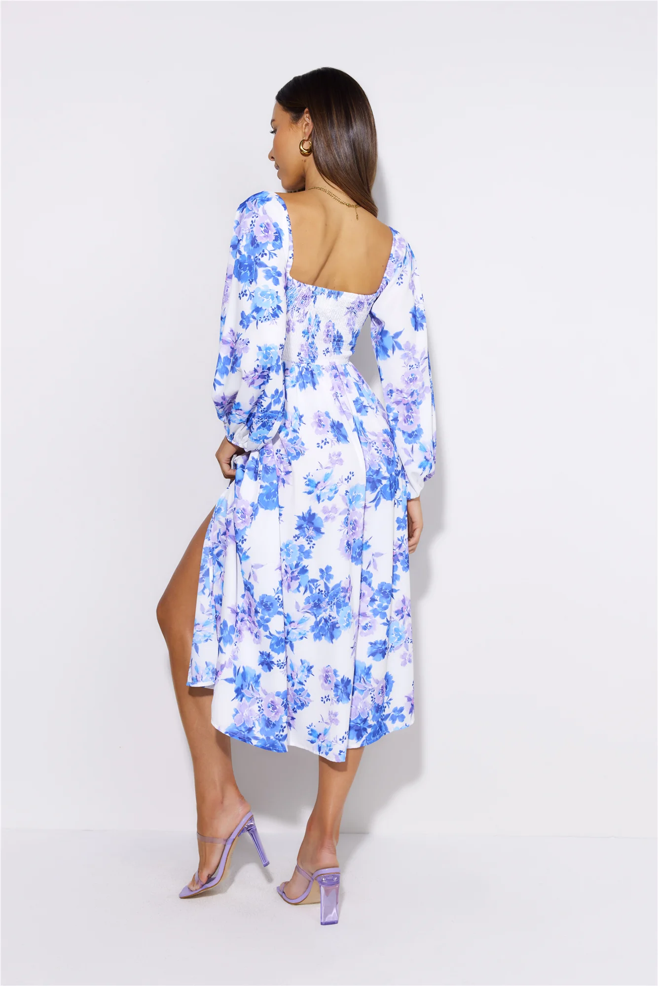 Seeking Fun Midi Dress Blue