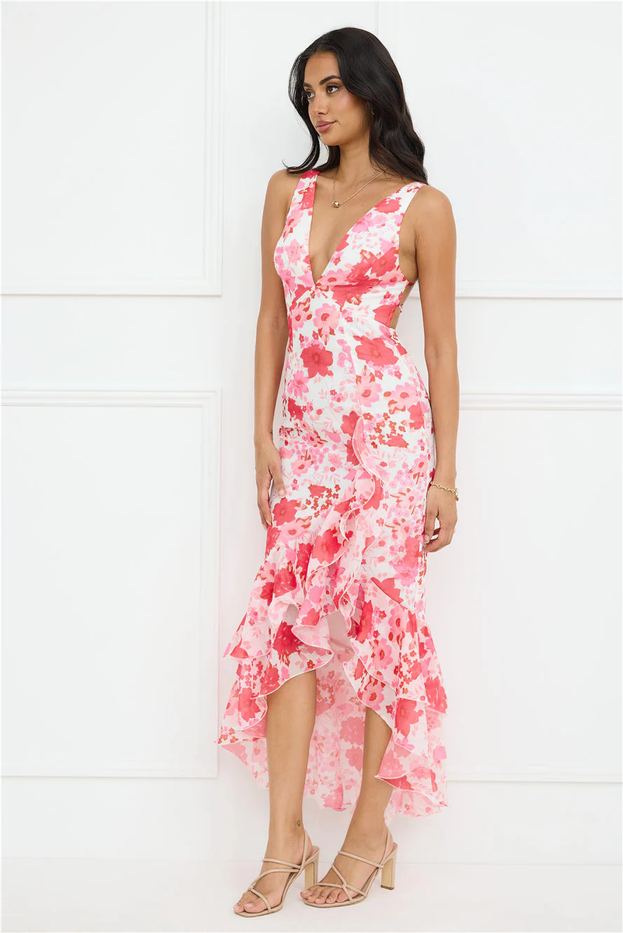 Wild in Wonder Maxi Dress Pink