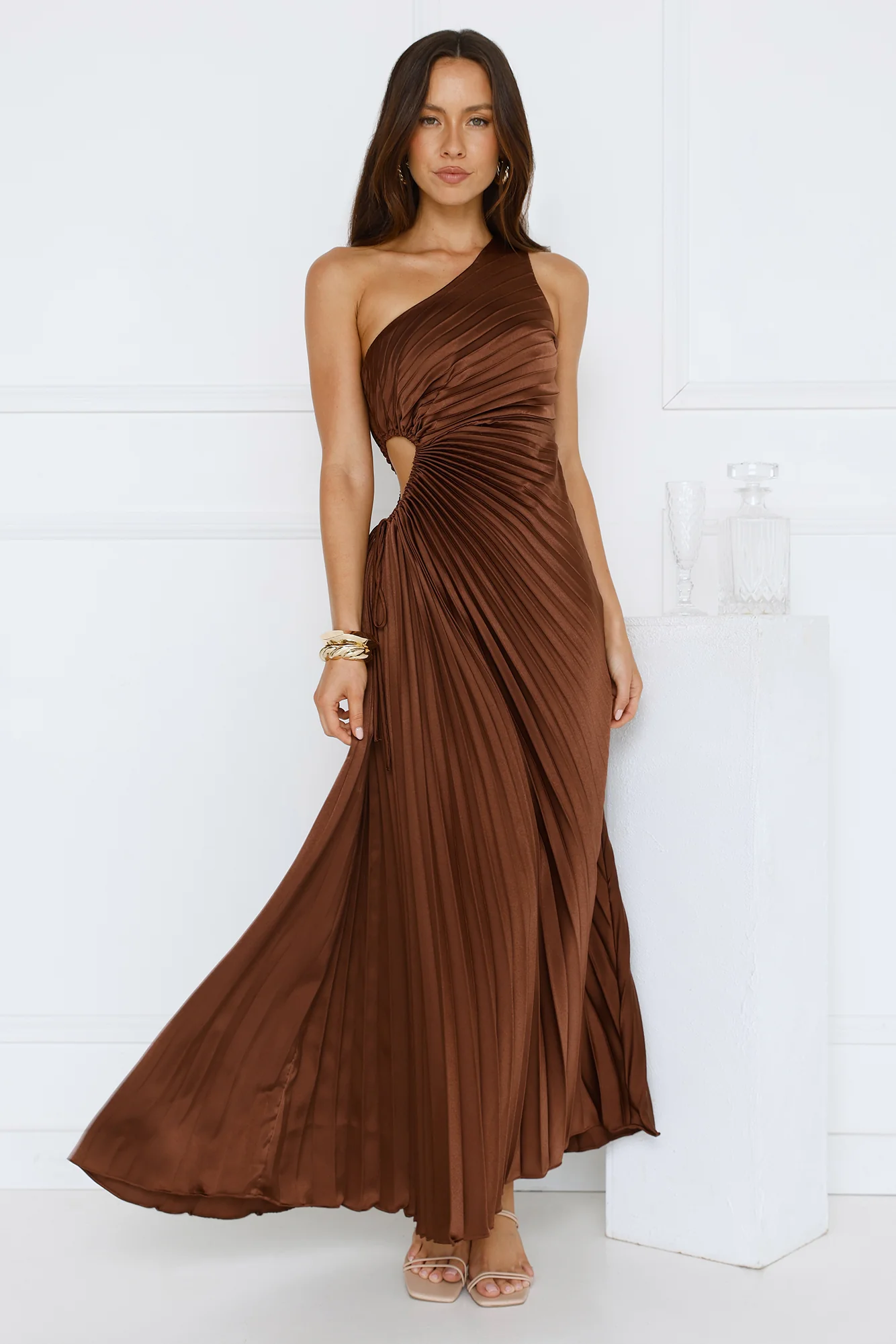 Season Of Weddings Maxi Dress Brown