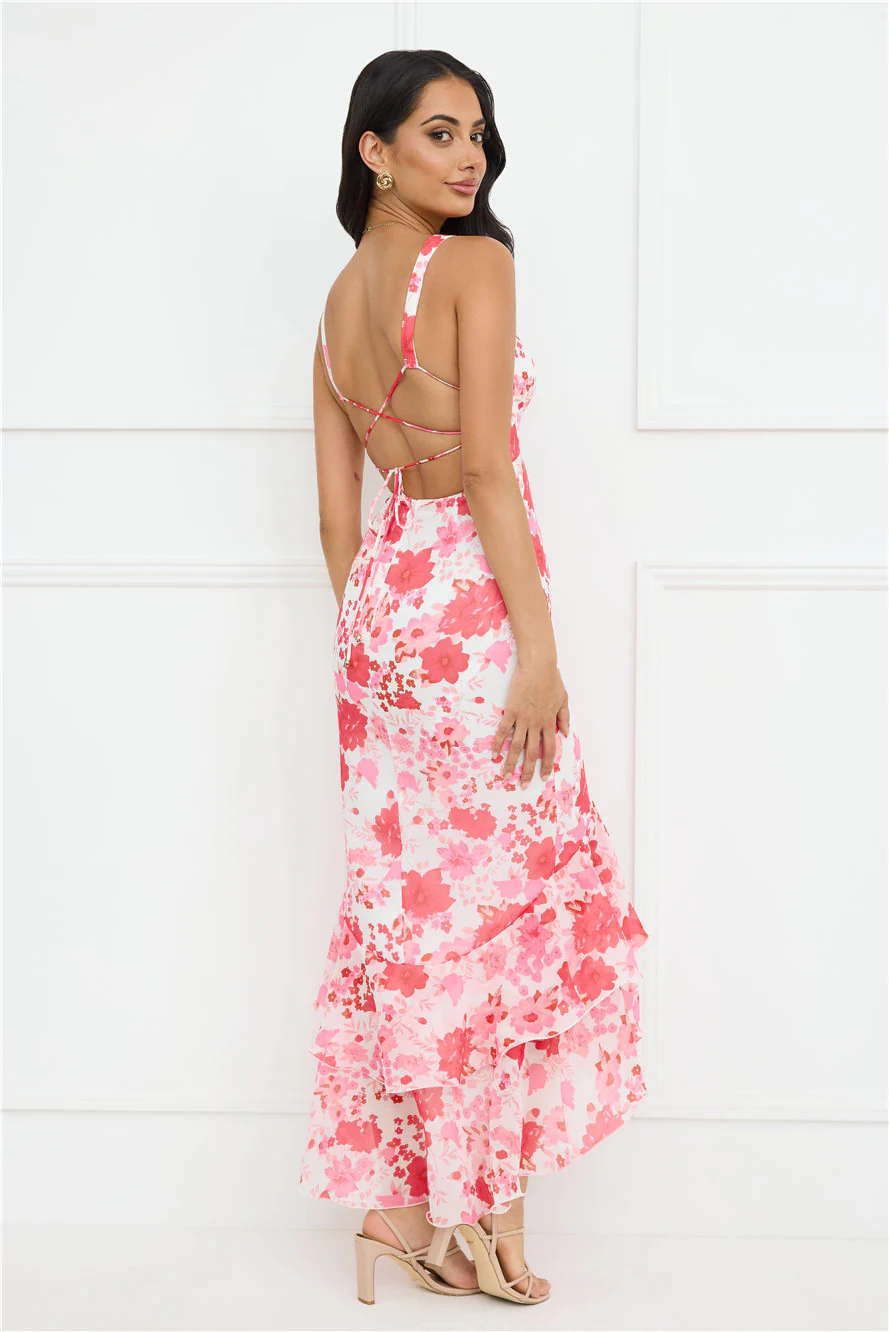 Wild in Wonder Maxi Dress Pink