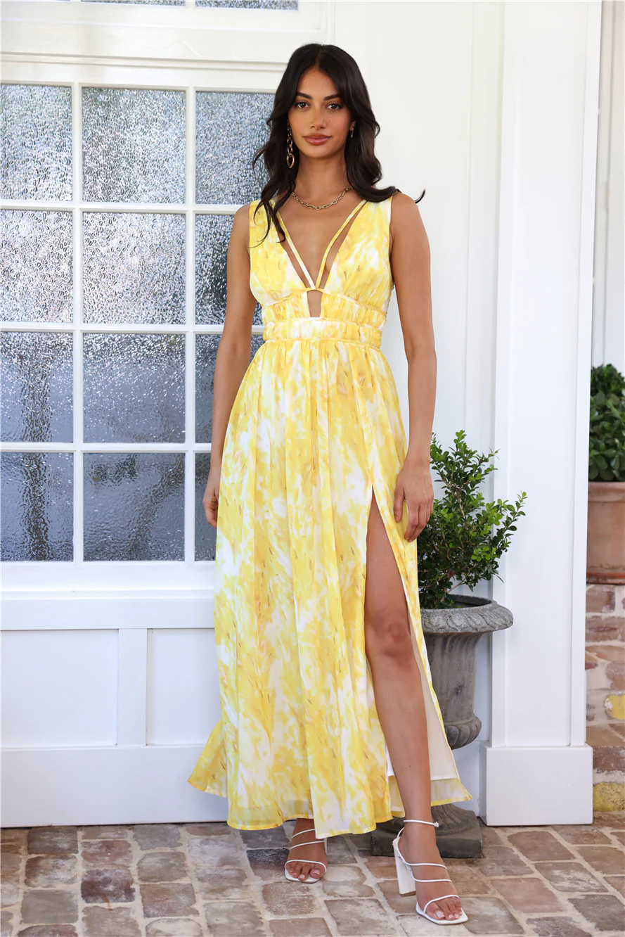 Styled By You Maxi Dress Yellow