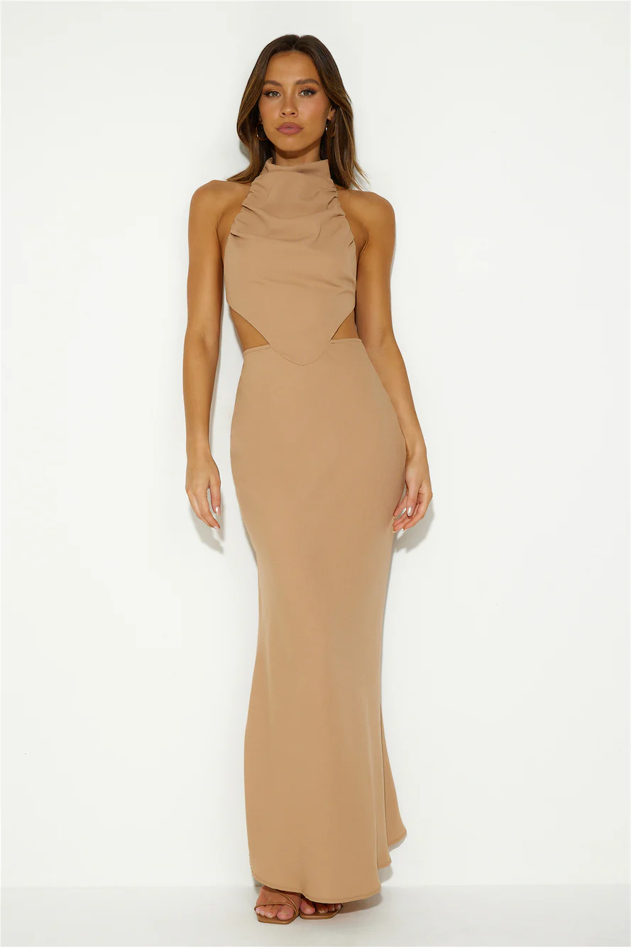 My Pathway Maxi Dress Brown