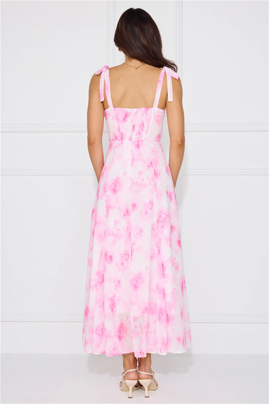Socialite Status Midi Dress Pink