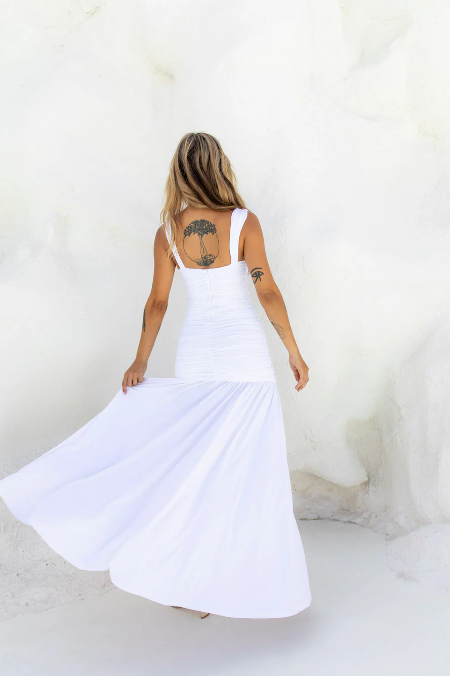 Carly Maxi Dress White