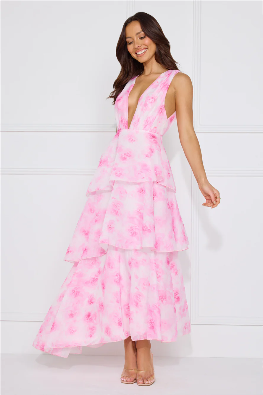 Splendor In The Night Maxi Dress Pink