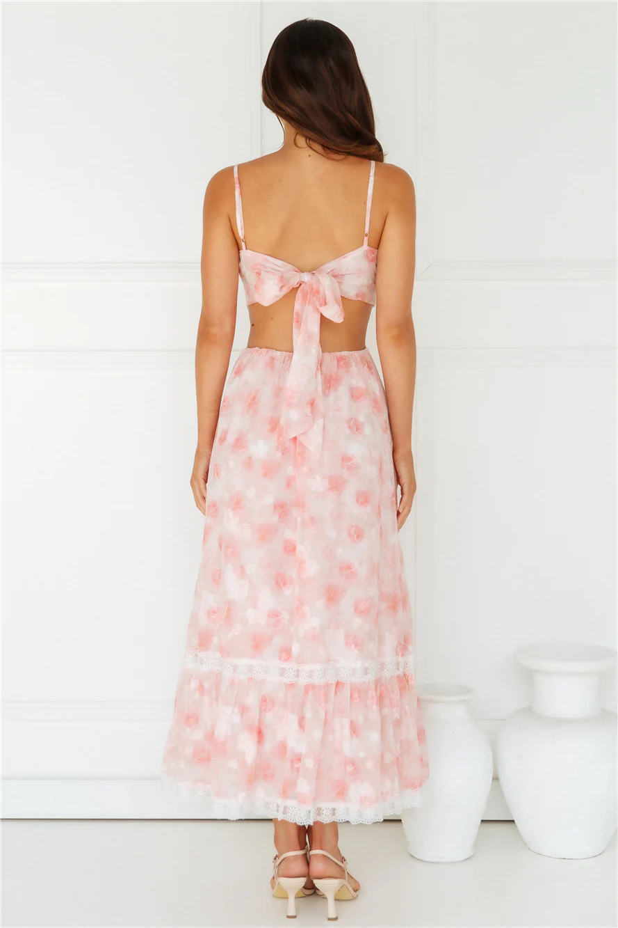 Evelina Maxi Dress Pink