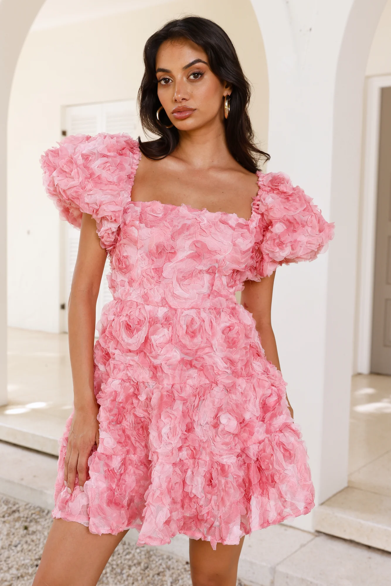 It's Your Day Tulle Mini Dress Pink