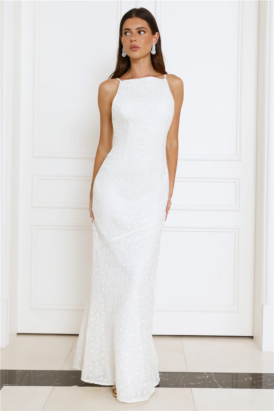 Tidepool Dreams Maxi Dress Cream