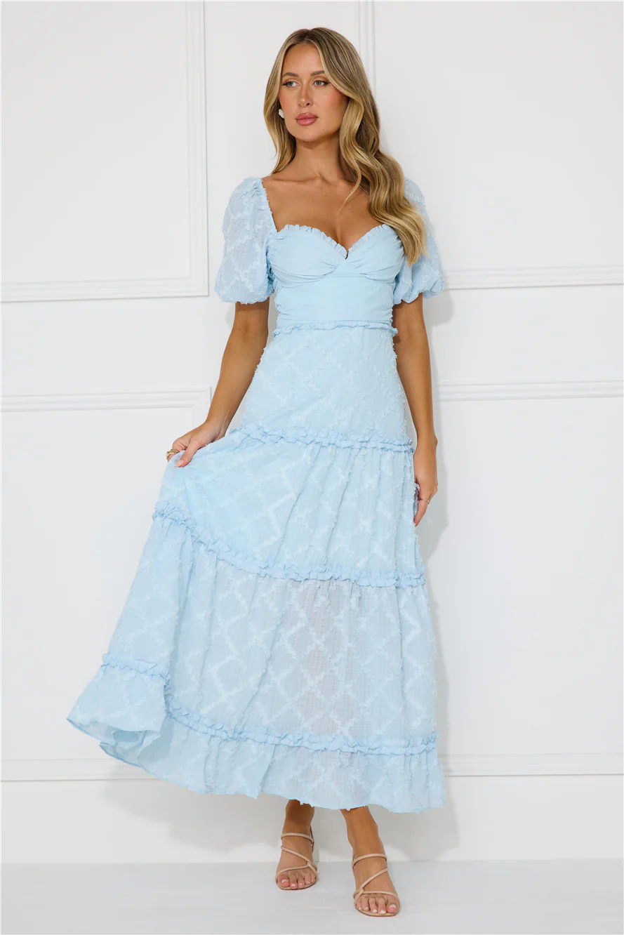 Show My Love Maxi Dress Blue