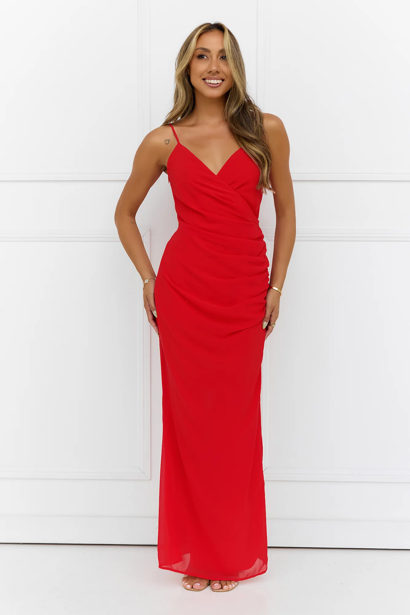 Spark Of Excitement Maxi Dress Tangerine