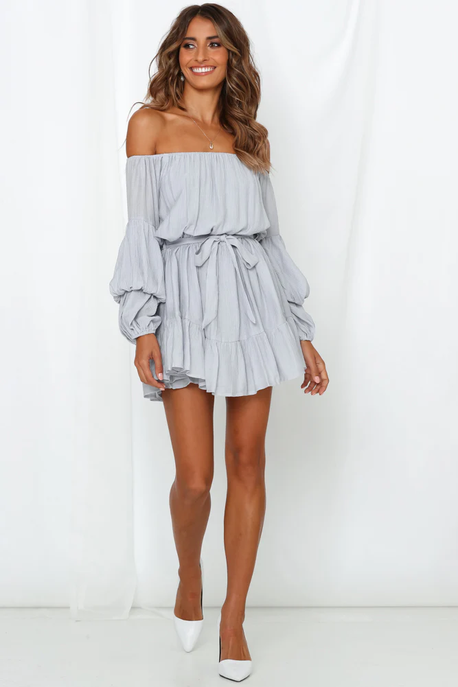 Always The Love Songs Dress Grey