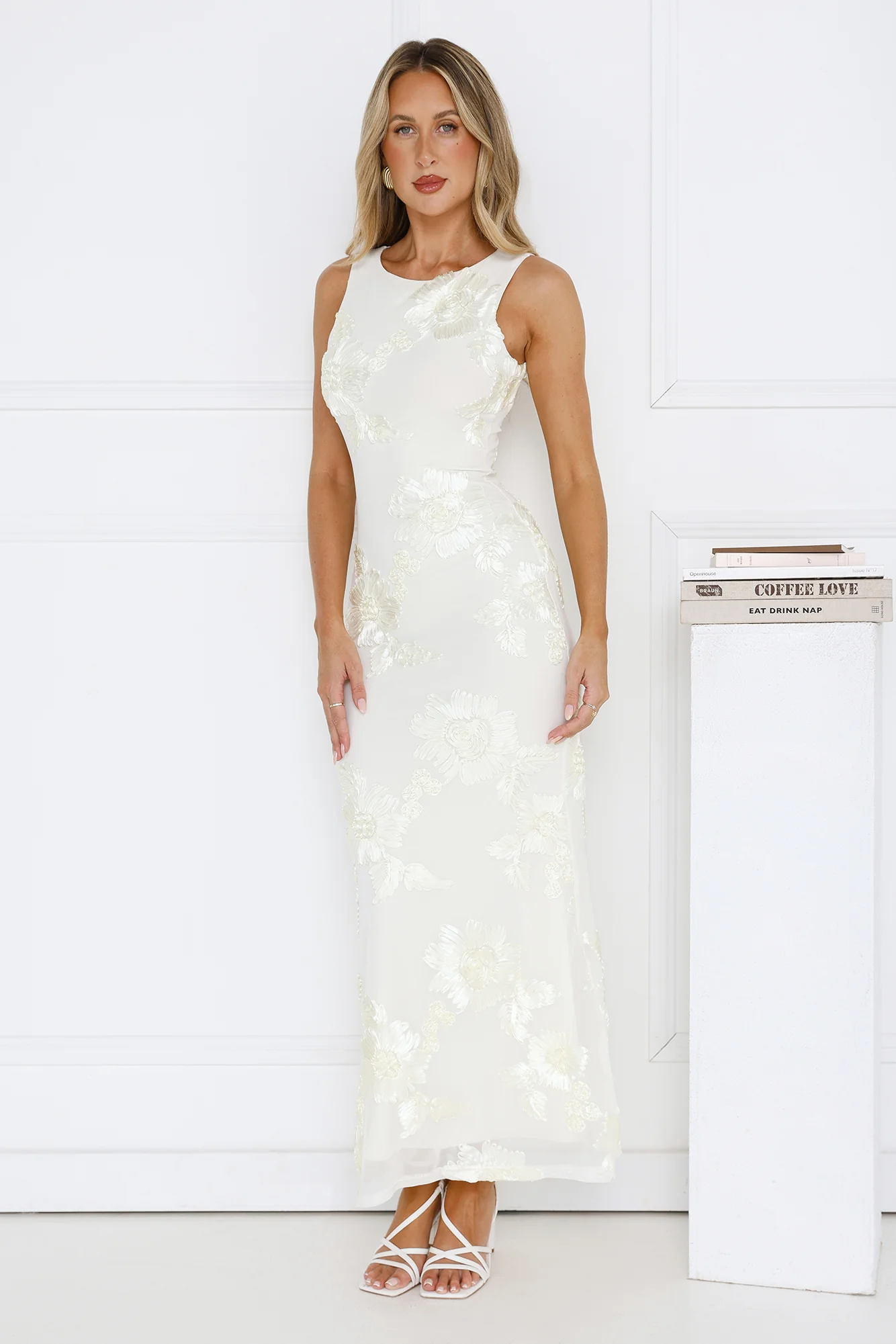 Vibe To It Mesh Maxi Dress Yellow