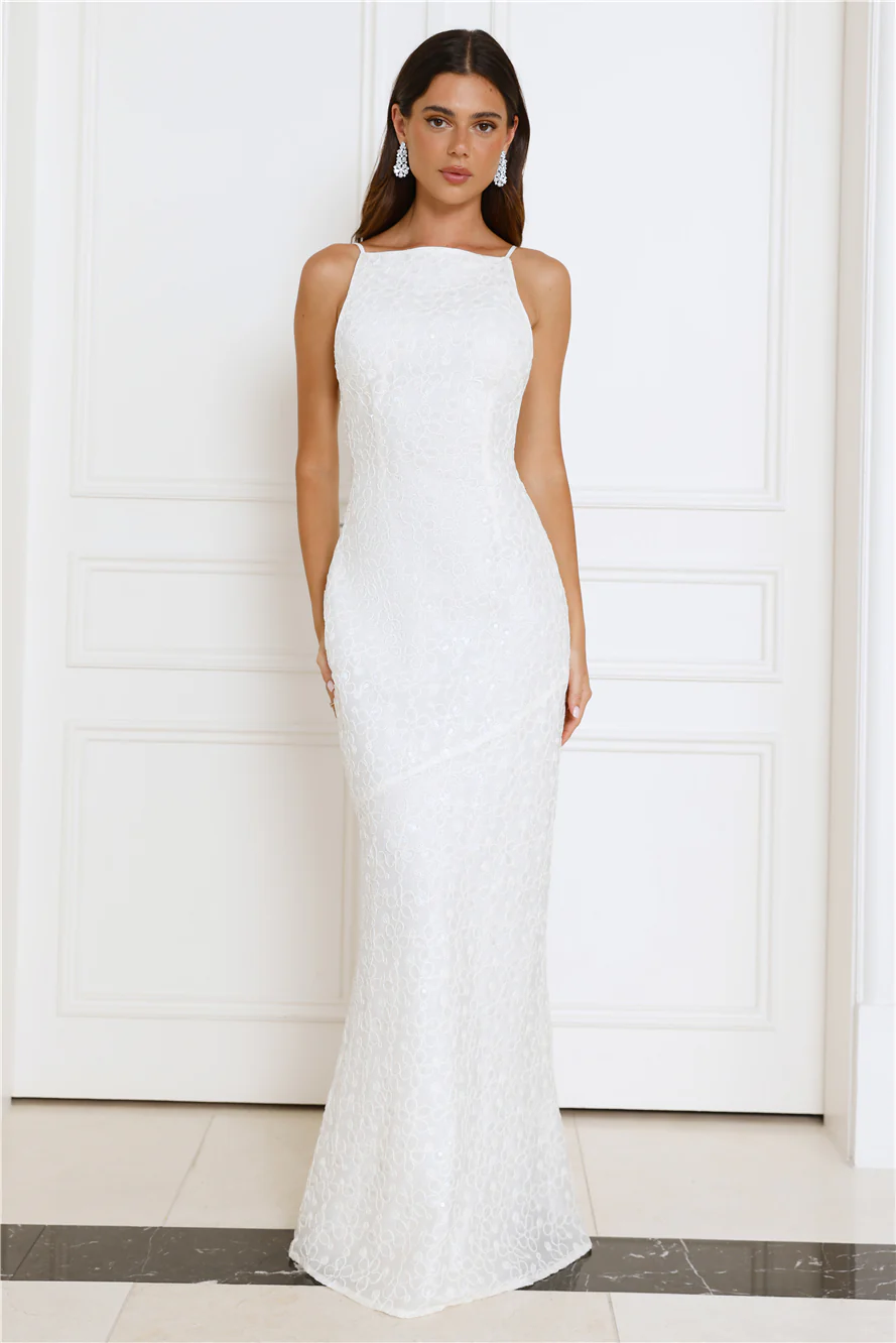 Tidepool Dreams Maxi Dress Cream