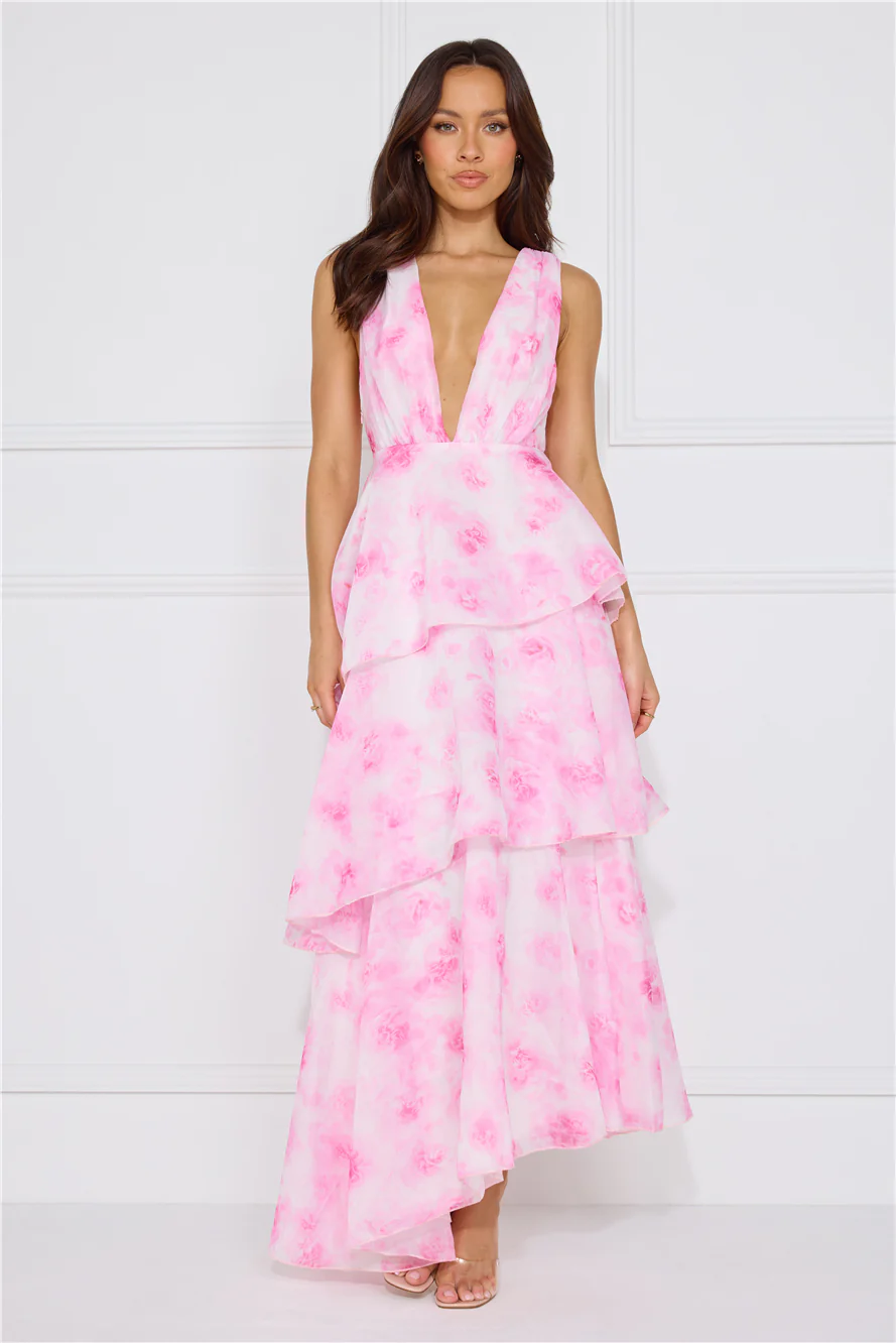 Splendor In The Night Maxi Dress Pink