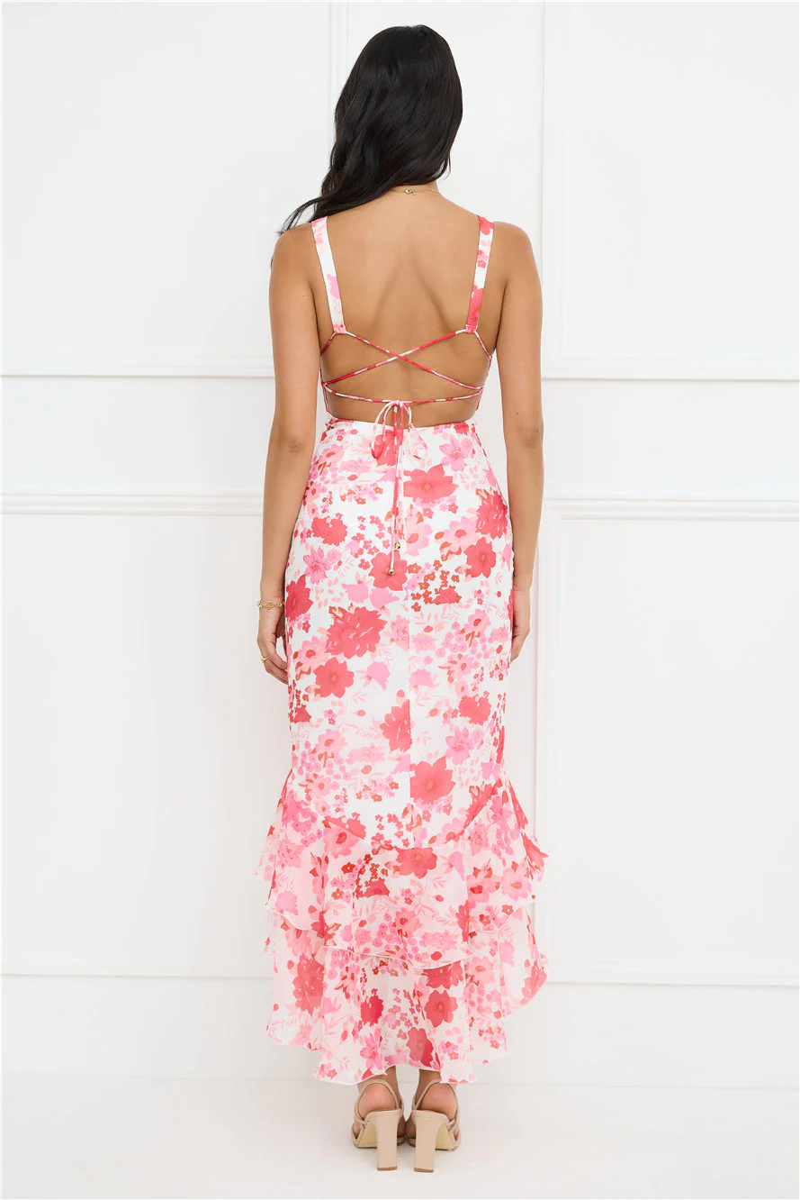 Wild in Wonder Maxi Dress Pink