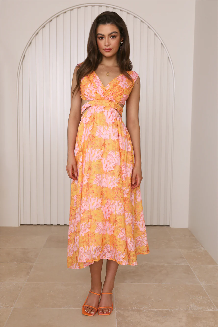 Speaking Truth Maxi Dress Orange