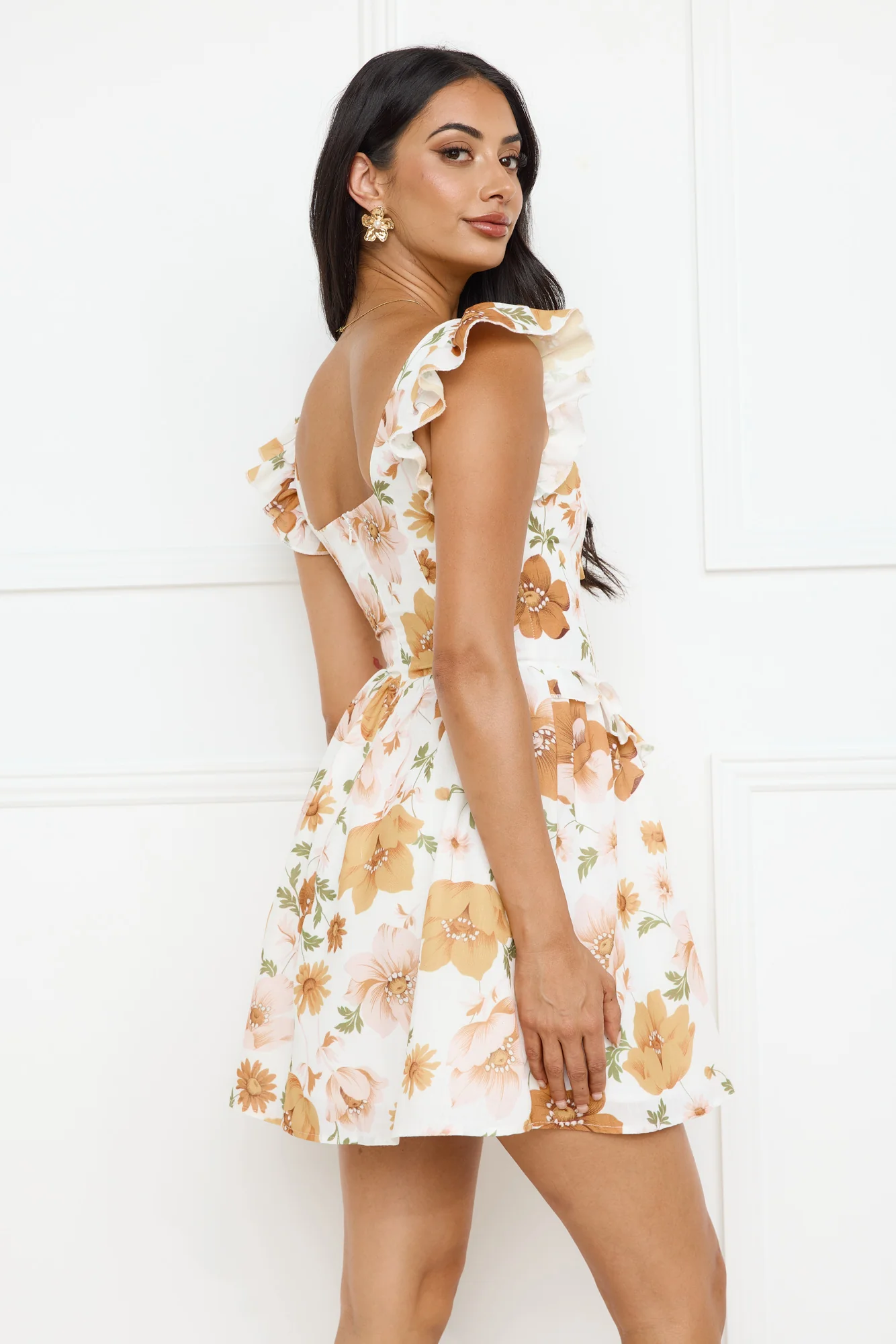 Orchid Allure Mini Dress Orange