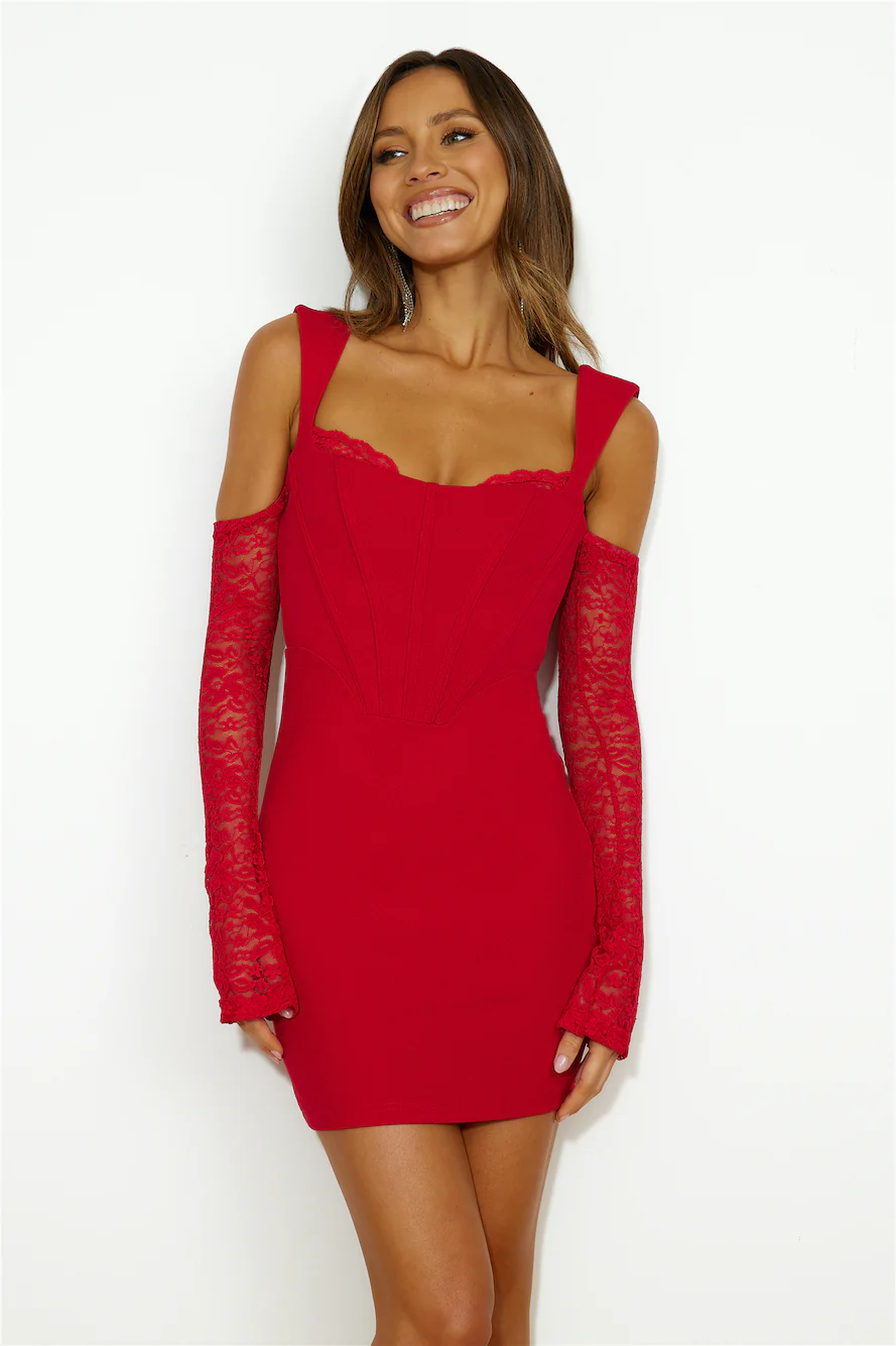 Classiness Mini Dress Wine