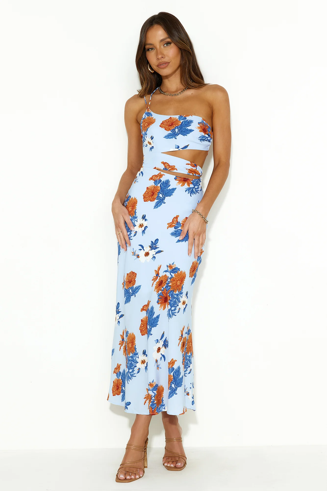 Find Your Style Midi Dress Blue