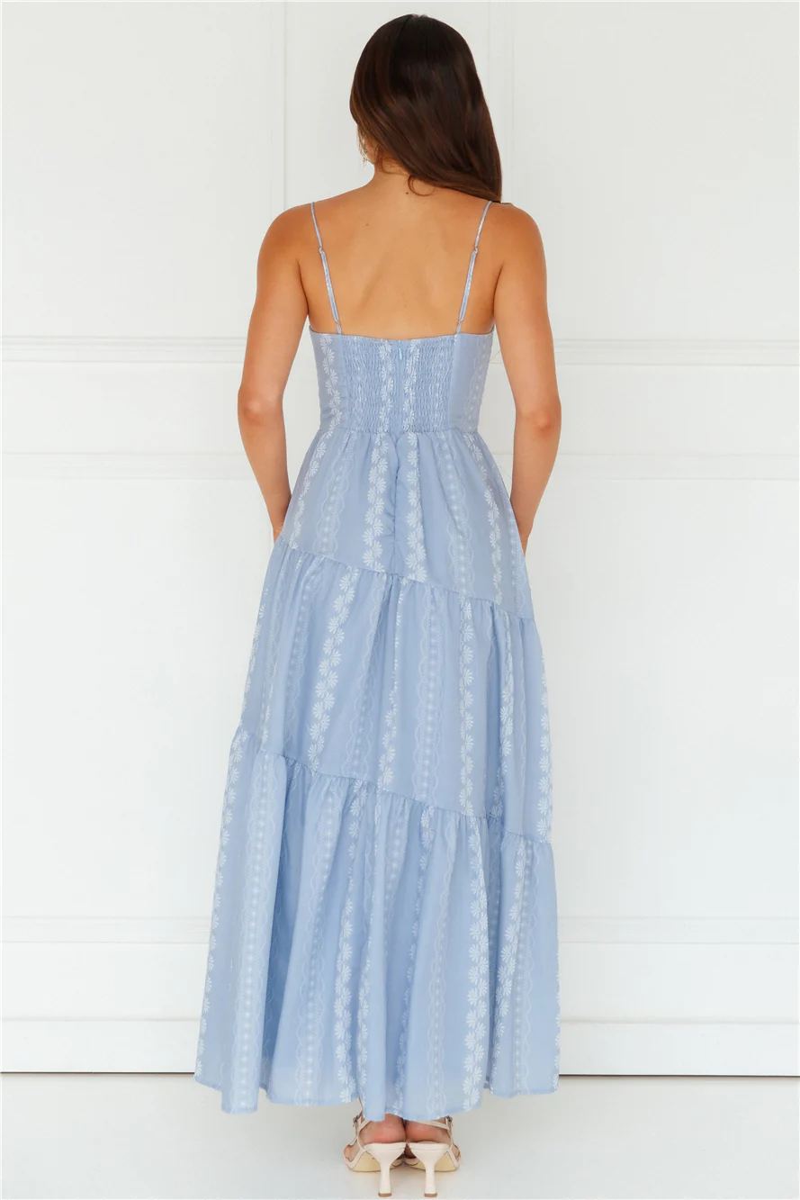 Secret Oasis Maxi Dress Blue