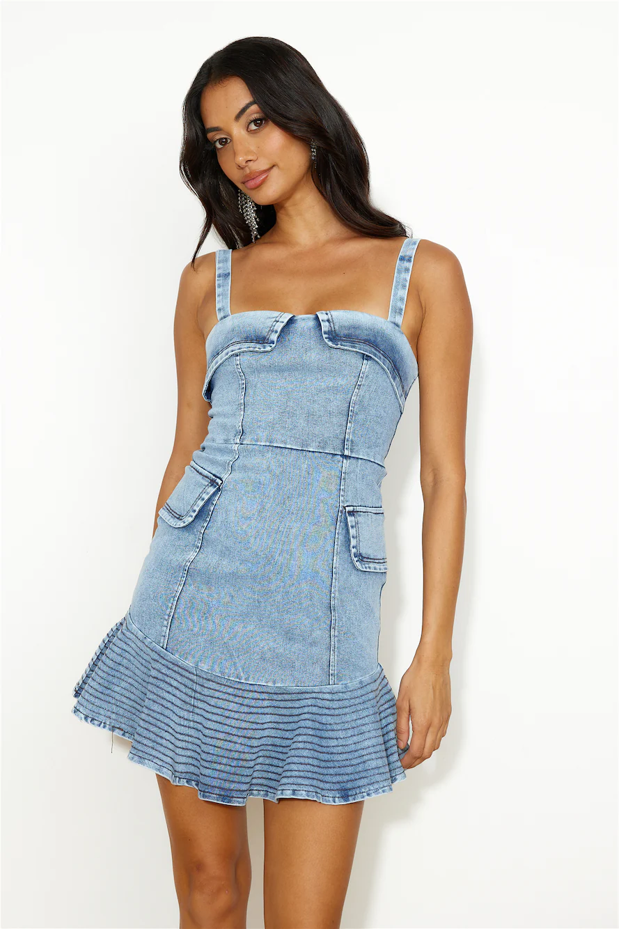 Denim Queen Mini Dress Denim
