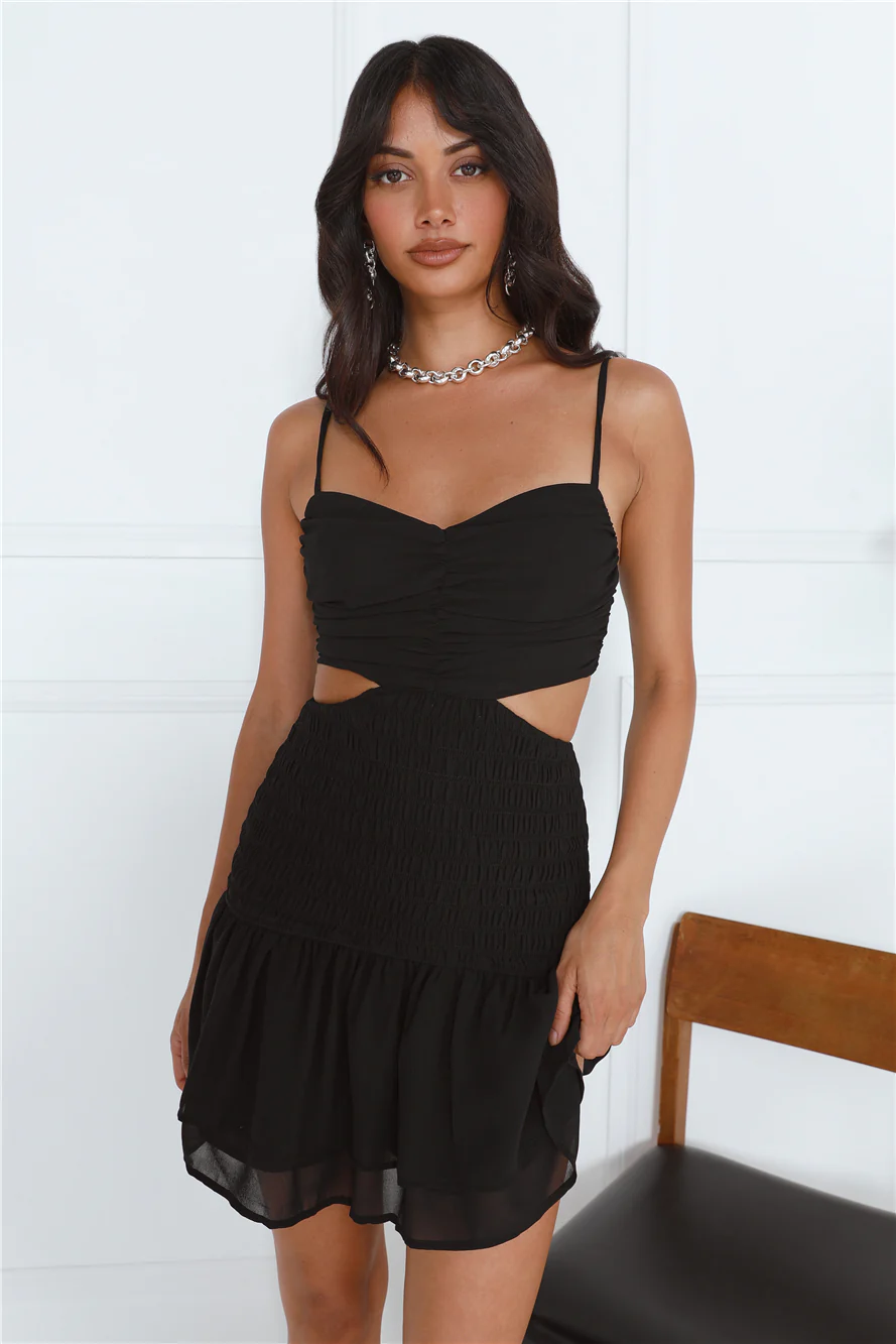 Dancing In Spain Mini Dress Black