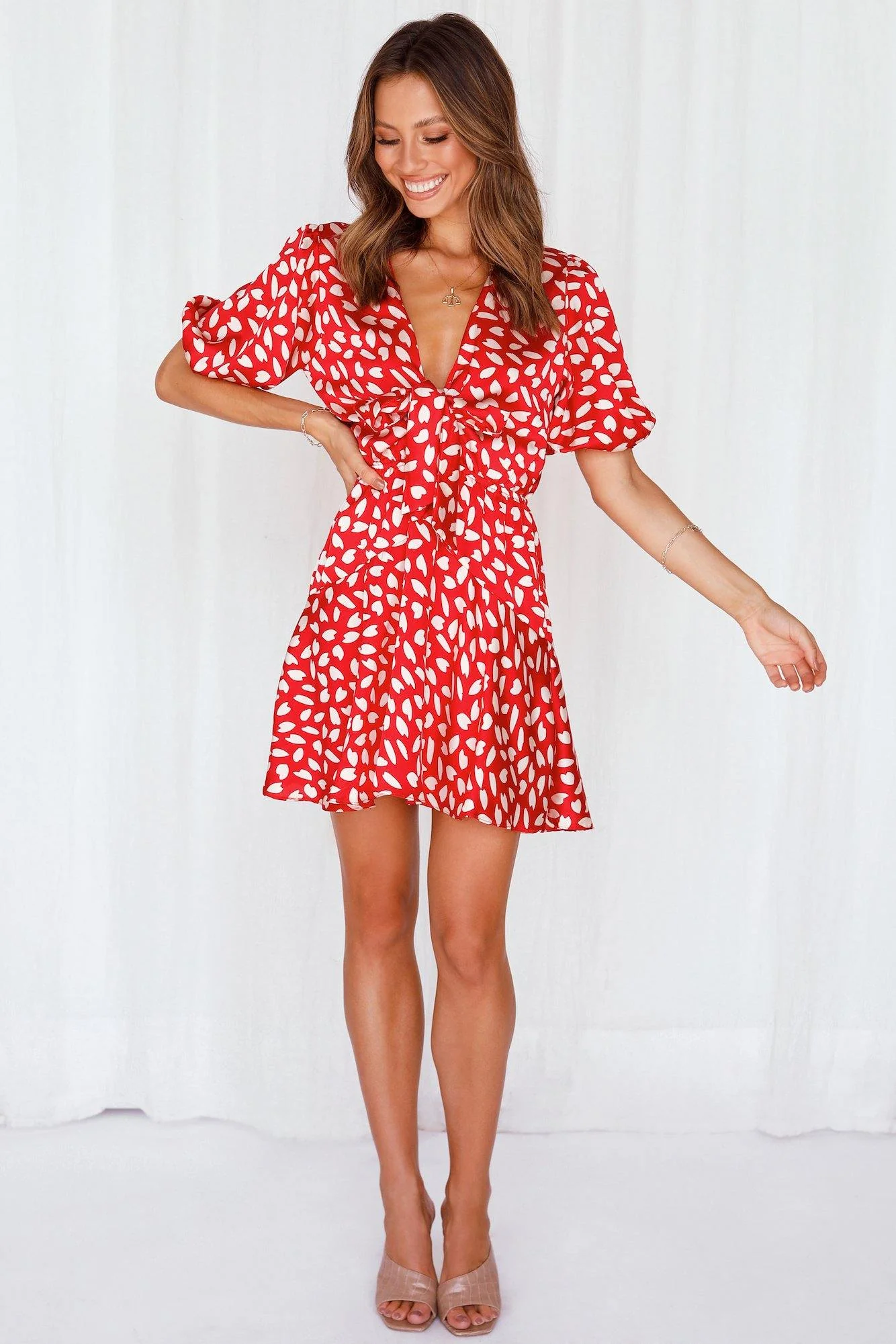 Dainty Dreams Dress Red