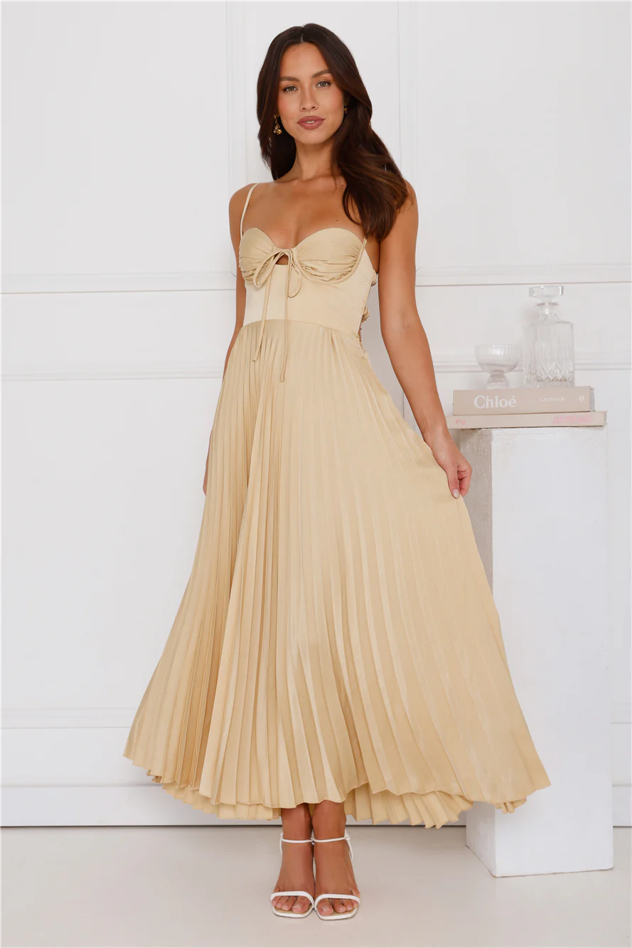 Lovely Soiree Maxi Dress Yellow