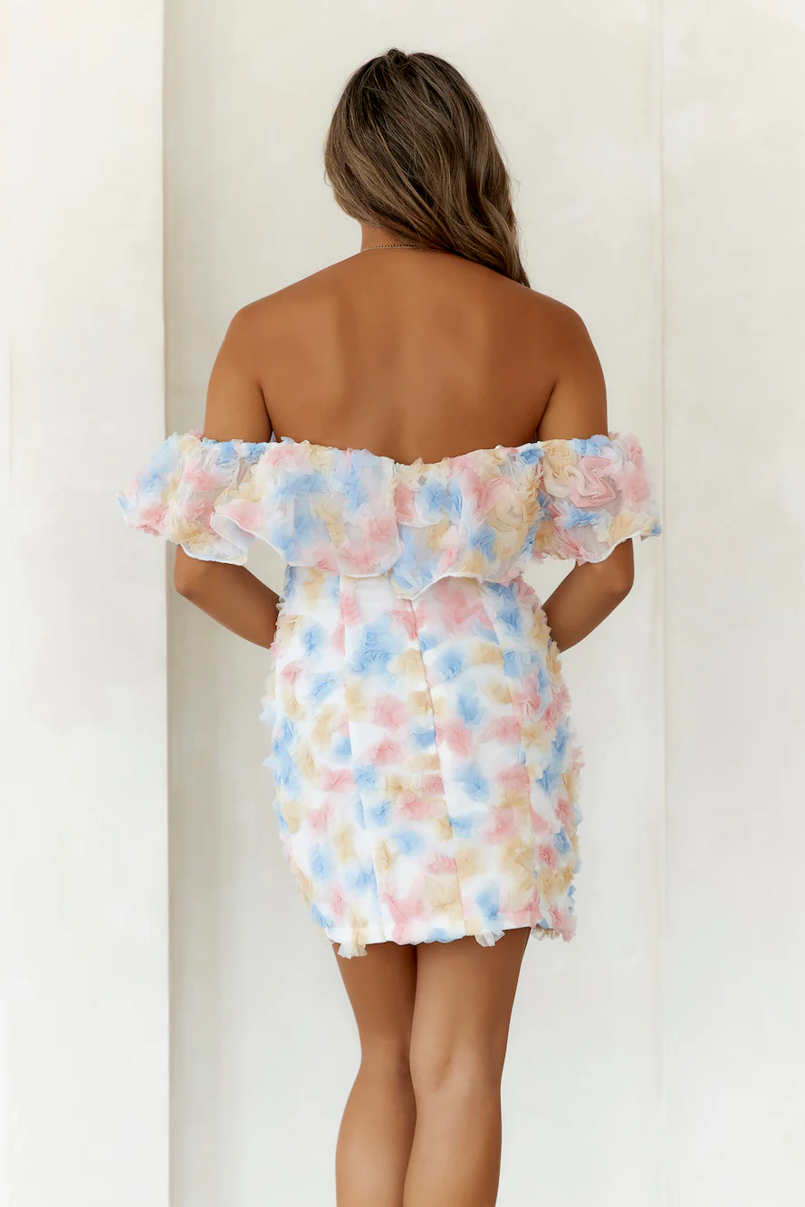 Cotton Bloom Mini Dress Multi