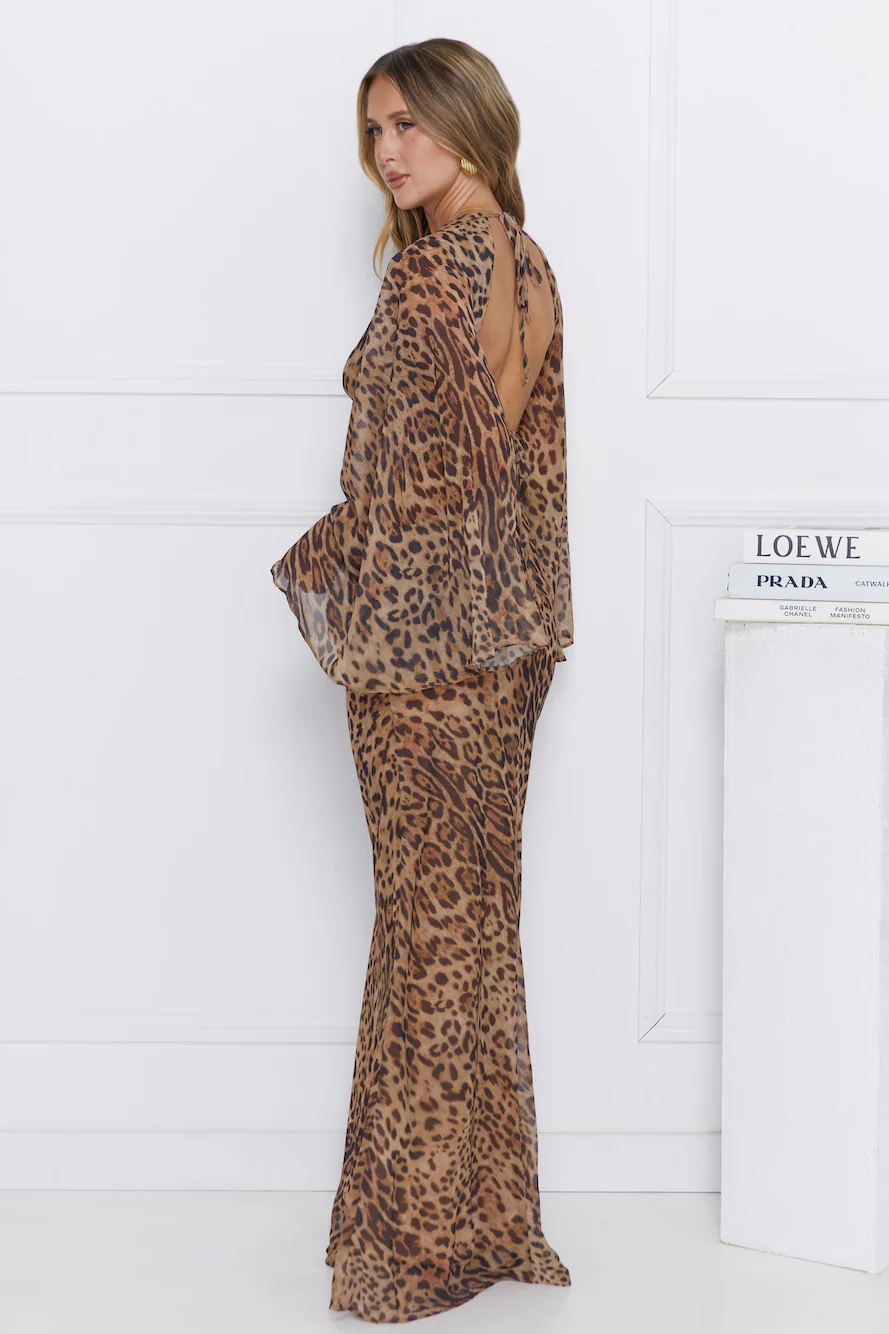 Sassy Behaviour Maxi Dress Leopard