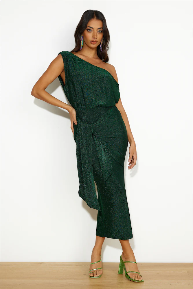Desired By Me Midi Dress Green