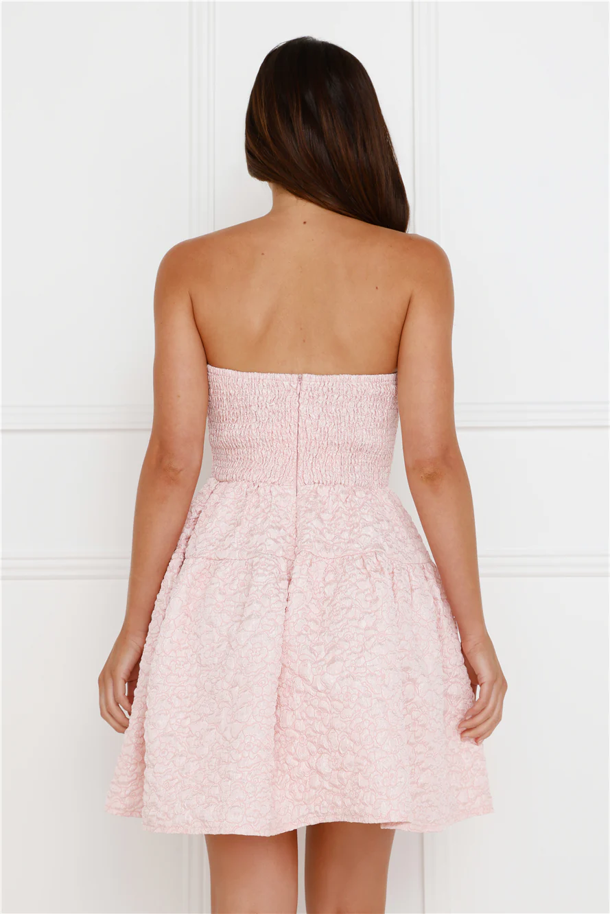 Sasha Strapless Mini Dress Pink