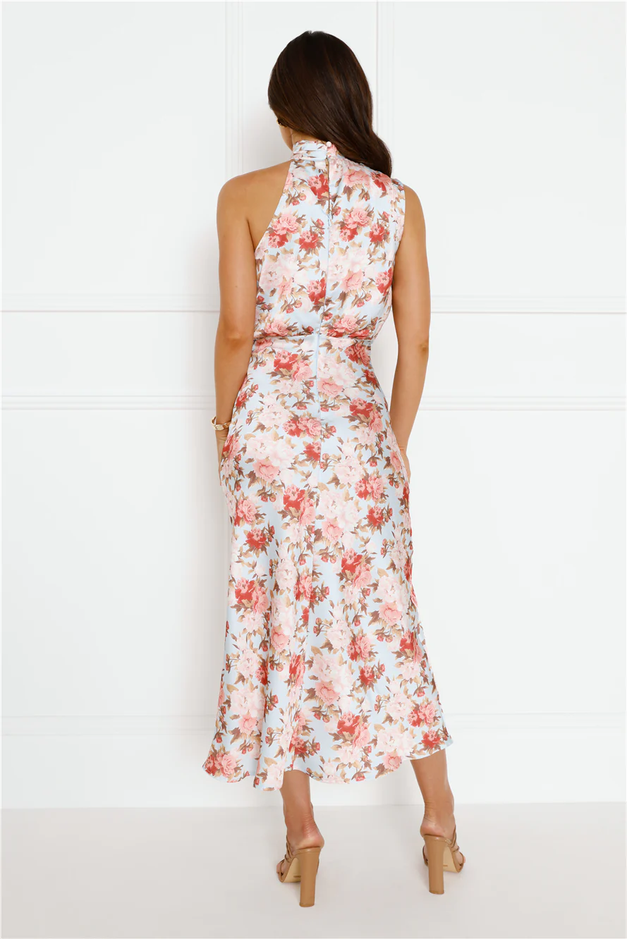 Faking It Maxi Dress Blue