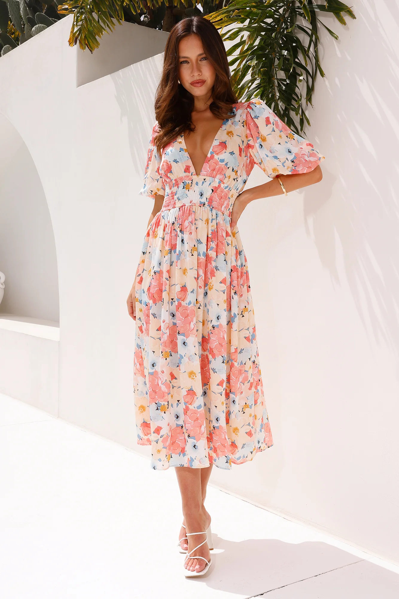 HELLO MOLLY Secret In The Forest Midi Dress Print