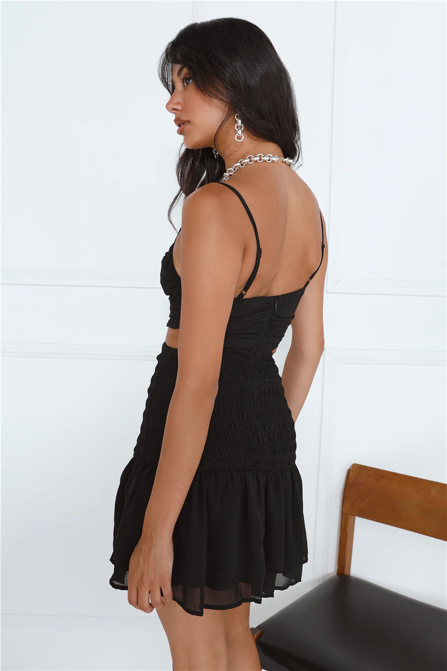 Dancing In Spain Mini Dress Black