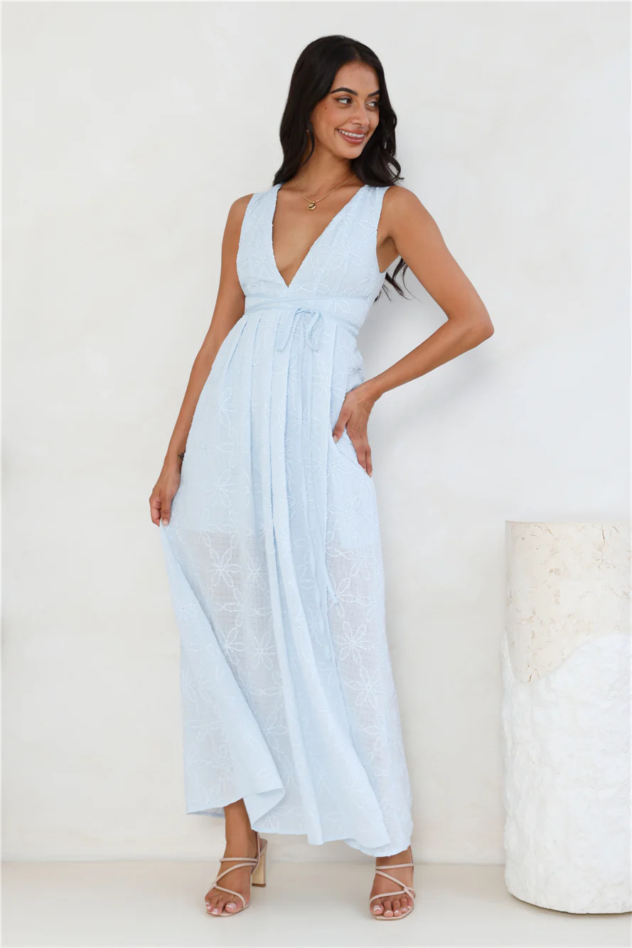 Live Loud Maxi Dress Blue