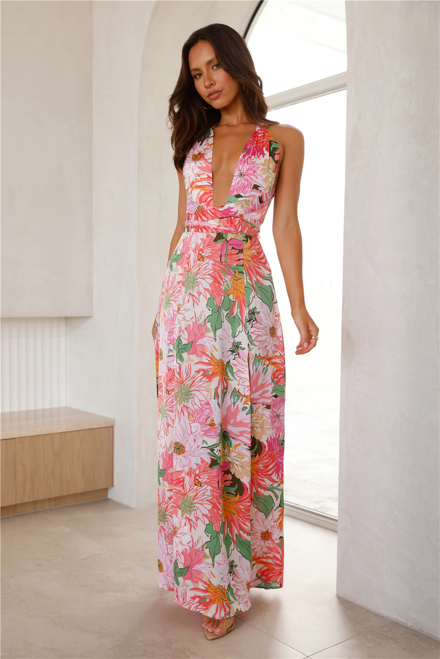 Power Of Flowers Maxi Dress Print