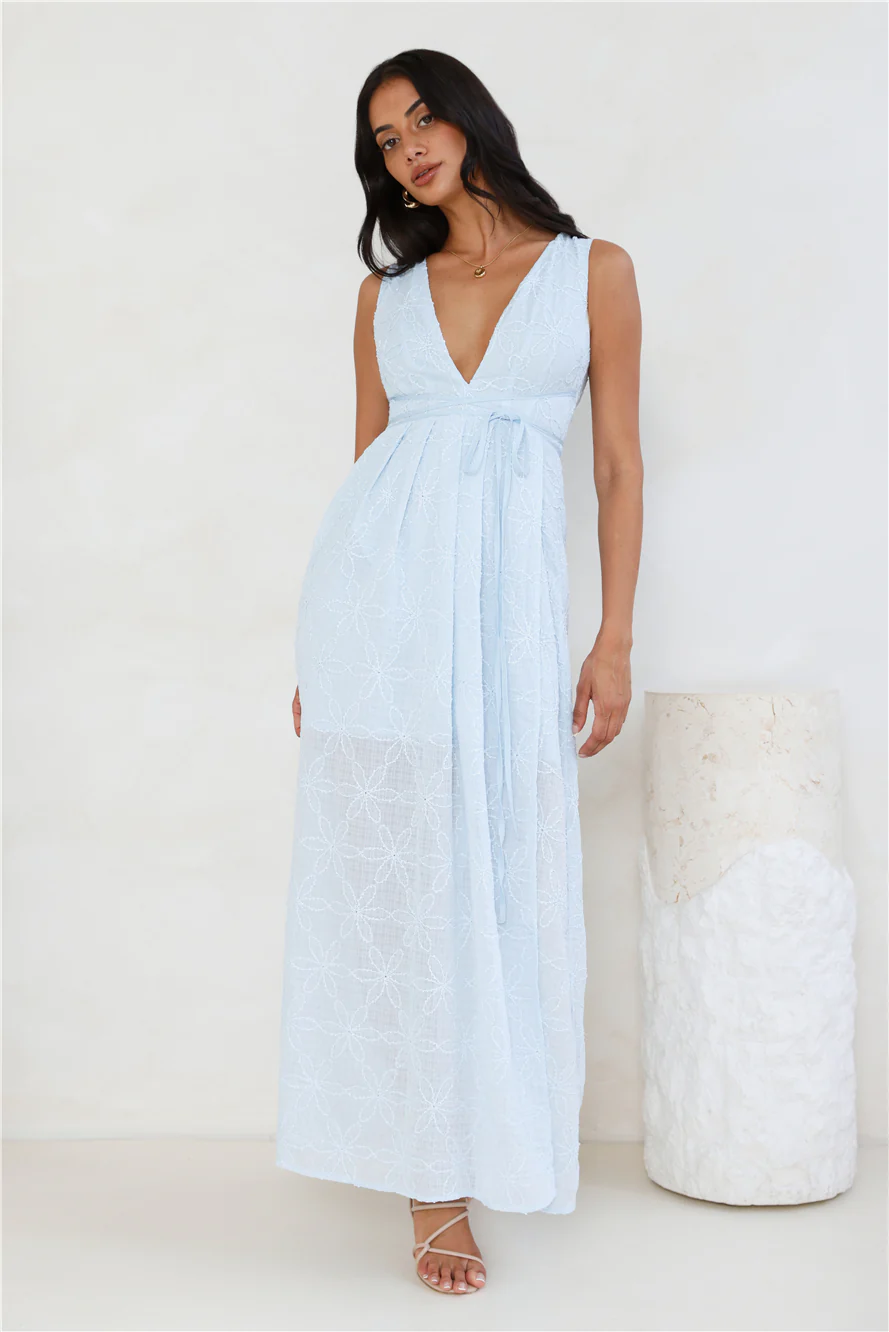 Live Loud Maxi Dress Blue