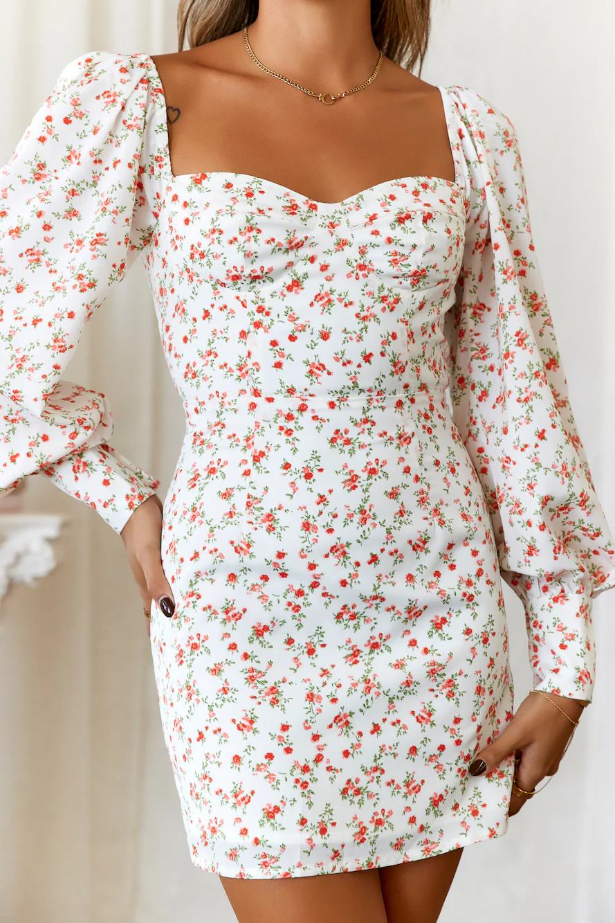 HELLO MOLLY Catch me Mini Dress White