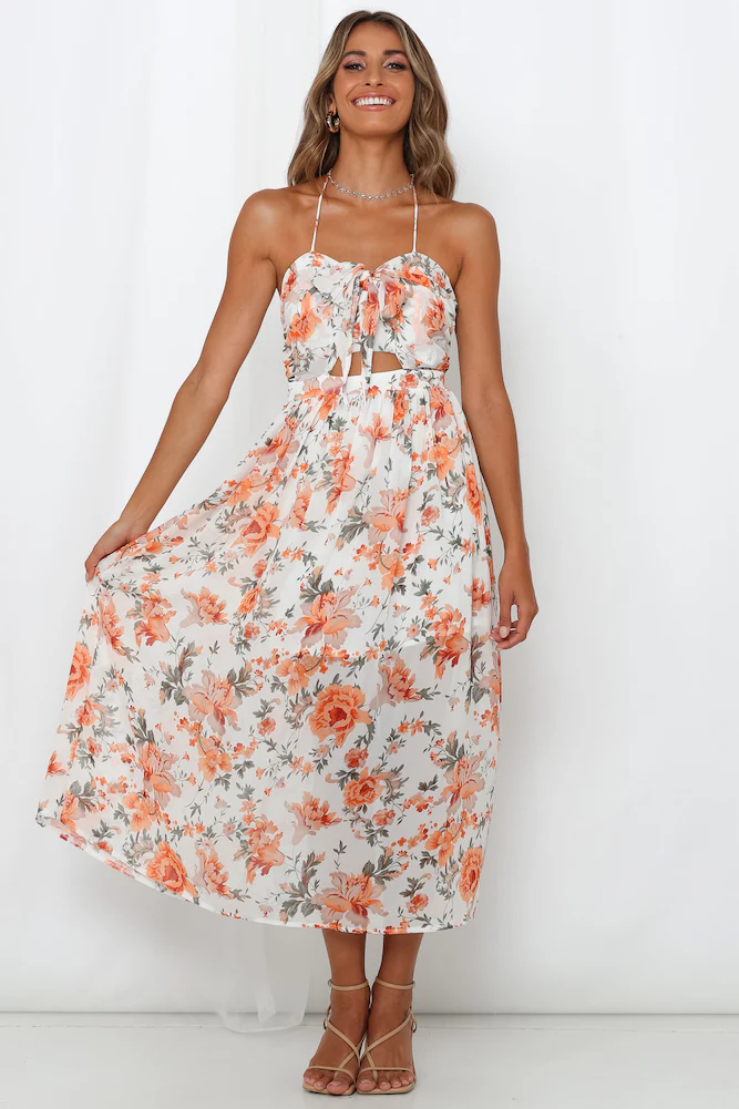 Make No Promises Maxi Dress Orange