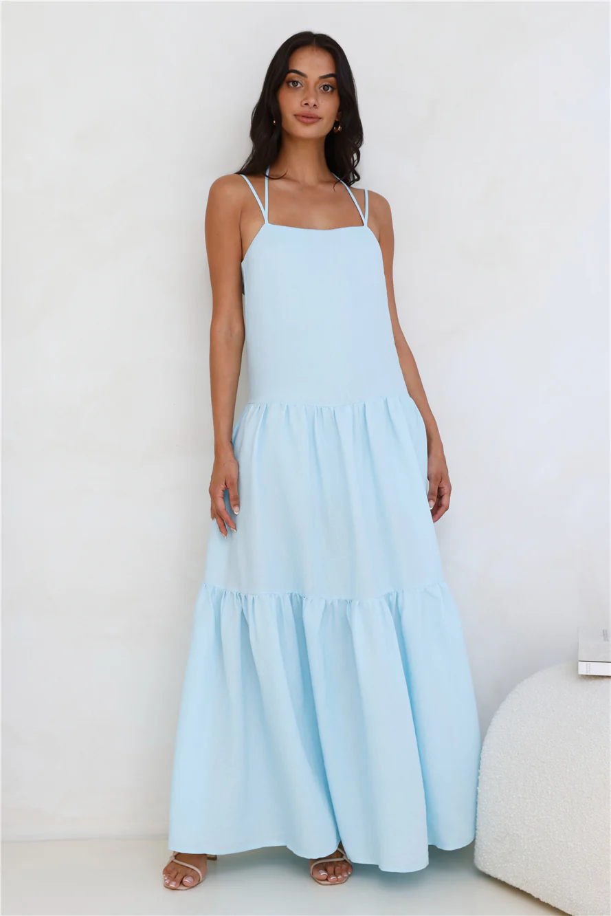 Diamond Affair Maxi Dress Blue