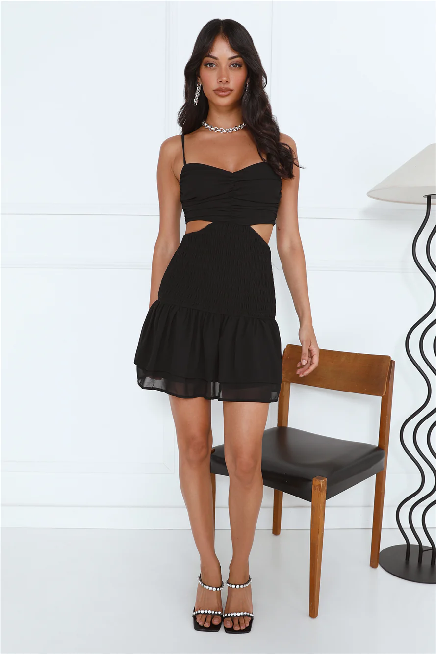 Dancing In Spain Mini Dress Black