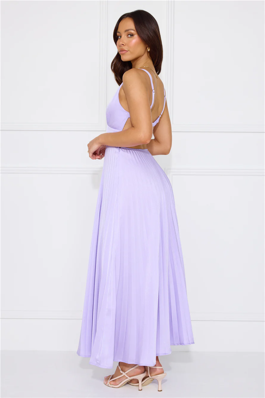 Dazzling Opulence Maxi Dress Lilac