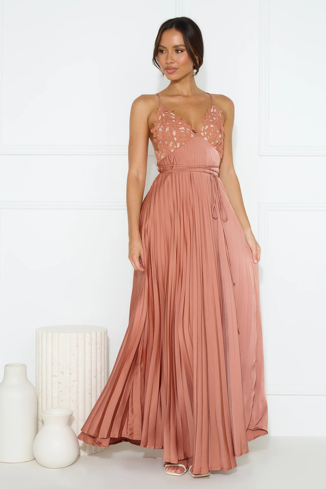 Want And Need Maxi Dress Brown