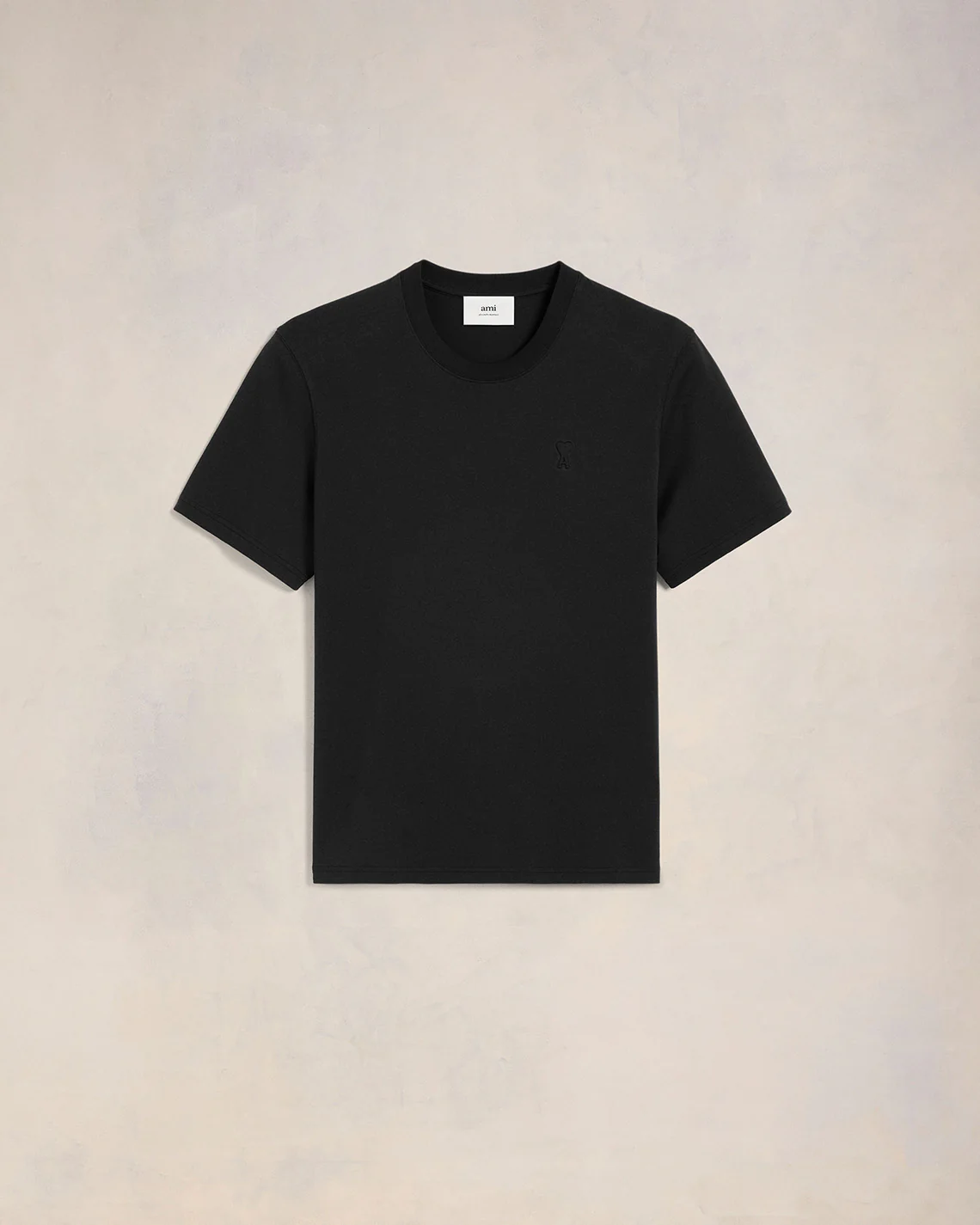 Black Cotton Ami de Coeur T-Shirt