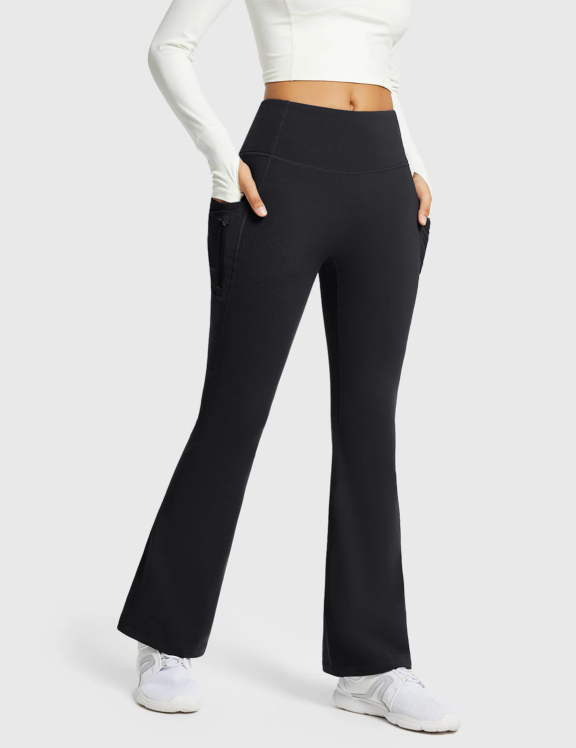 Laureate High-Rise Thermal Flared Pants