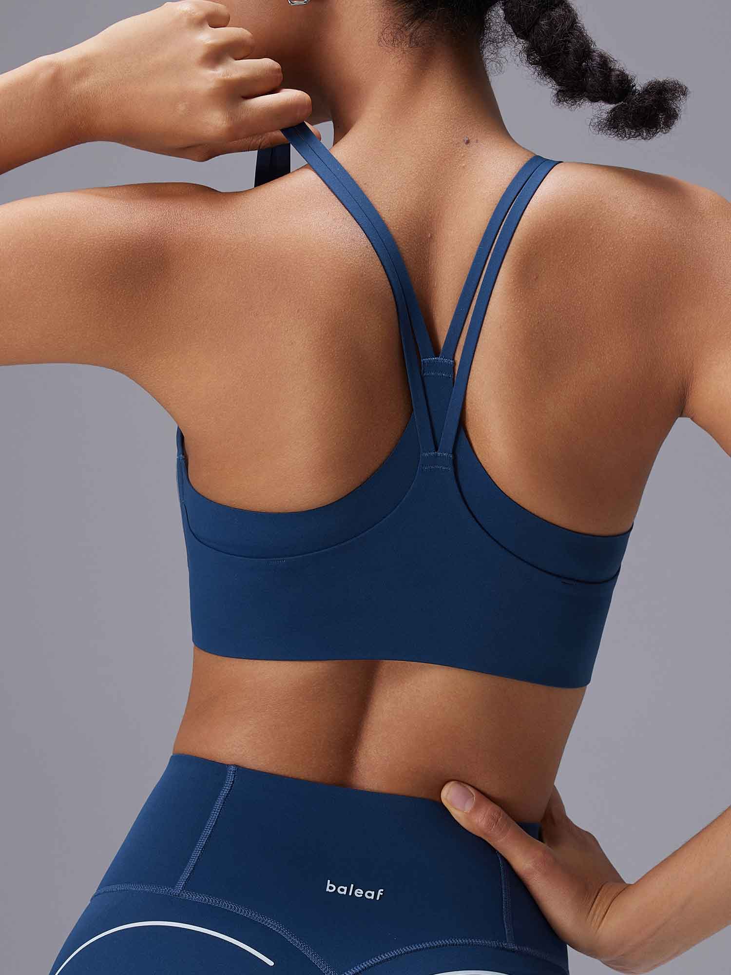 Freeleaf Printed Spaghetti Strap Sports Bra